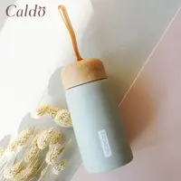 在飛比找PChome24h購物優惠-【Caldo卡朵生活】木紋蓋不鏽鋼保溫瓶260ml-綠