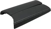 HIAHQJIN Car Center Console Lid Armrest Cover Leather Panel Compatible for Benz C GLC W205 W253 X253 Coupe Convertible C200 C250 C300 GLC200 GLC300(Model A)