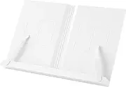 Desk Book Stand,Adjustable Textbook Stand with Page Clips - Recipe Book Holder, Multifunctional Desktop Document Holder for Magazines Tablets Sheet Music