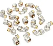 LTWFITTING 1/2 Inch Male Compression Elbow for 20 mm Aluminium Composite Pipe (Pack of 20)