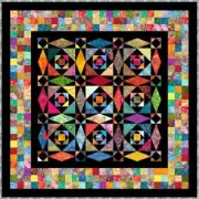 MALUKU - 58" x 58" - Pre-cut Patchwork Quilt Kit by Quilt-Addicts Lap`
