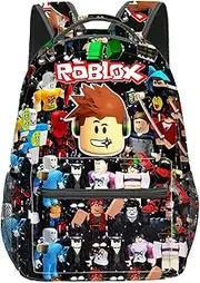 [Umbrean] Rob-lox Children's Backpacks Game for Nursery Children Boys for Boys Girls, red, Small