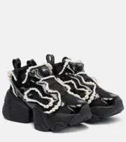 [Noir Kei Ninomiya] Noir Kei Ninomiya x Reebok embellished platform sneakers AU 6 black