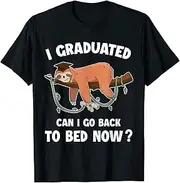 [X.Style] i Graduated can i go Back to Bed Now - Boys Girls Graduation ds738 T-Shirt (3XL) Black