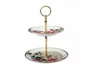 Maxwell & Williams Teas & C's Silk Road 2 Tier Cake Stand White