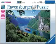 1000pc Ravensburger Norwegian Fjord Family/Teens Jigsaw Puzzle Game 70x50cm