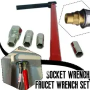 Wrench Socket Durable Spanner Bathroom Faucet Removal Set Faucet Tool G0U3