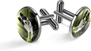 [Generic] Men's Cufflinks, Border Collie Dog Pet Cuff Links for Men, Classic Cufflinks Black for Suit Shirt Wedding Business Birthday Jewelry Gift