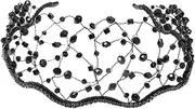 [NOLITOY] Diamond Hairband Head Net Hair Accessories Mesh Hair Decor Bead Tiara for Women Bridal Headwear Decor