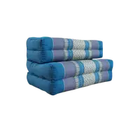 Zafu Meditation Cushion Set - 100% Kapok Fold Out Cushion Yoga Mat Zabuton Traditional Pillow