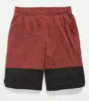 Old Navy Kids Boys XS (5) Burgundy Go Dry Color Blocked Mesh Basketball Shorts