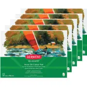 NEW 5 Pack Derwent Academy Artist Oilpaints Pad Landscape A3 15 Sheets