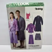 New Look 6657 Misses Lounge Wear Capri Shorts Tank Robe Pattern XS-XL *Uncut