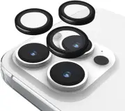 Case-Mate Camera Lens Protector w/Black Aluminum Rings iPhone 15 Pro Max/ 15 Pro