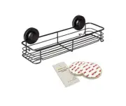 Large Shower Caddy Suction Cup Wall Mount Wire Basket for Bathroom Kitchen