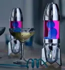 Mathmos Fireflow Candle Lava Lamp - silver - pink/blue