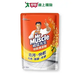 威猛先生愛地潔地板清潔劑補充包-檸檬1800ml【愛買】