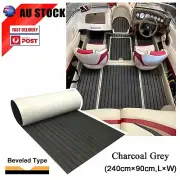 EVA Foam Boat Flooring Mat , Vinyl Marine Teak Decking for Yacht , Charcoal Gray