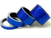 Bike Bicycle BLUE Carbon Stem Spacers 28.6mm 20 15 10 5
