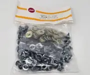 Bulk VTG Zims Silver/Blue Gold Dust Cat Eyes 12mm Plastic Amigurumi Craft Doll