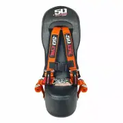Middle Bump Seat Bench & Orange Harness Child booster Polaris RZR XP1000 Turbo