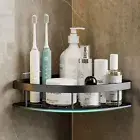 Bathroom Shelf Self Adhesive Corner Shower Caddy Organiser Storage Rack^