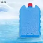 6 Pieces Ice Brick Packs Ice Blocks Reusable for Cooler Bags Travel Freezer