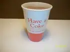 Coca-Cola Ceramic Cup and Candle ( Have A Coke ) - Factory Sealed - 4" Tall