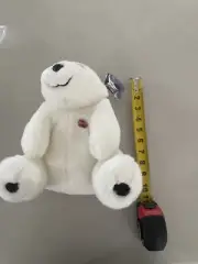 Vintage Coca Cola Bear White Plush Polar 1993 New w/ Tags