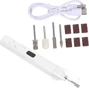 Manicure Machine Nail Salon Drill Bits Nail Drill Foot Files Nail Bits for Nail Drill Cordless Lightweight Remove Nails Electric Nail Drill Machine Home Drill Bits Plastic White