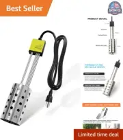 1000W Electric Immersion Heater with Thermostat - Fast Water Heating Solution
