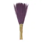 20pcs Dried Faux Pampas Grass 21" Artificial Pampas Grass Decor Dark Purple