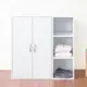 《HOPMA》白色美背二門三格組合式衣櫃 台灣製造 衣櫥 臥室收納 大容量置物 (3.5折)