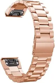[RAYESS] 22 26MM Smart Watch Band Strap For Garmin Descent Mk1 Quick Release Wrist Stainless Steel Bracelet For Fenix 5 5X Plus 6 6X Pro