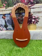 7 Strings Lyre Harp Musical Instruments Harp Rosewood Harp & String Set,Key,Bag