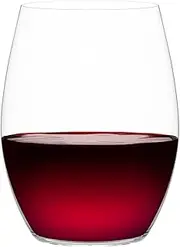 [Plumm] Outdoors Stemless Red+ Stemless RED+ Wine Glasses, Clear, PLUOTPG5510