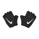 NIKE 手套 GYM ESSENTIAL GLOVES 女款 黑白 魔鬼氈 透氣 露指 運動手套 N1012314-091