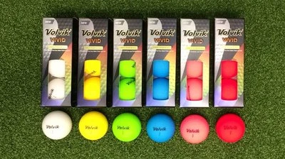 VOLVIK VIVID GOLF BALLS (1 Dozen 12 balls ) --- Pink