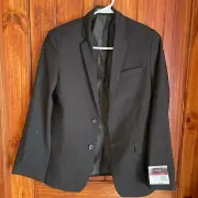 New Van Heusen Size 14 Black Jacket Suit