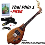 Thai Laos Isan Phin mandolin Folk Acoustic Electric Plucked String Musical Instr