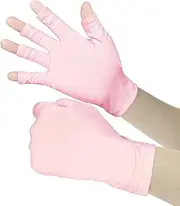 [AUSUAYA] Conduction Sleeves for Women, UV Protection Fingerless Sleeves Non-slip with Sun Block IT-8Q-T