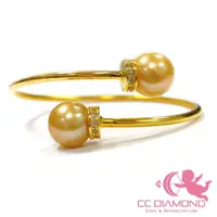 在飛比找momo購物網優惠-【CC Diamond】天然南洋海水金珠手環(10.6mm)