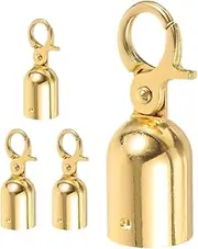 Angoily 4pcs Rope End Caps with Hooks Cord Stoppers for Queue Barriers Elegant Design for Railing Handrails Versatile Use Safety Barriers and