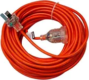 25M Caravan Extension Lead Cable 15AMP 240V Heavy Duty Cord Plug/Socket Orange