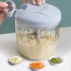 Manual Meat Mincer Onion Garlic Chopper Rotate Garlic Press Crusher Vegetable US