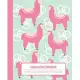 Composition Notebook: Cool Pink Llama Notebook and Journal with Wide Lined Ruled Paper Pages for Girls and Women, Perfect Workbook for Writi
