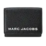 MARC JACOBS MJ THE BOLD 皮革壓印LOGO三折短夾-黑