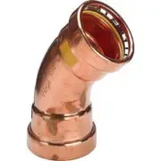 Viega PROPRESS GAS ELBOW 80mm 45-Degree 1000kPa Female Compression 623104