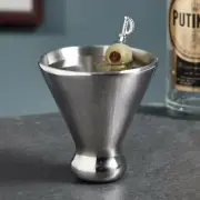 Cork Pops Nicholas Stainless Steel Martini Cup, Silver