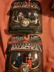 Battlestar Galactica Mini Mates 2 sets D'anna-Valerii,Gaeta-Tyrol brand new